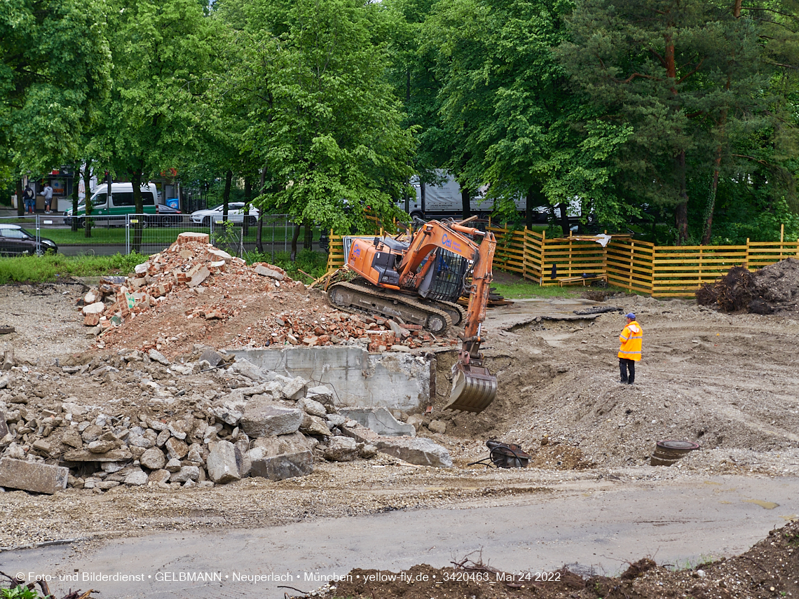 24.05.2022 - Baustelle am Haus für Kinder in Neuperlach